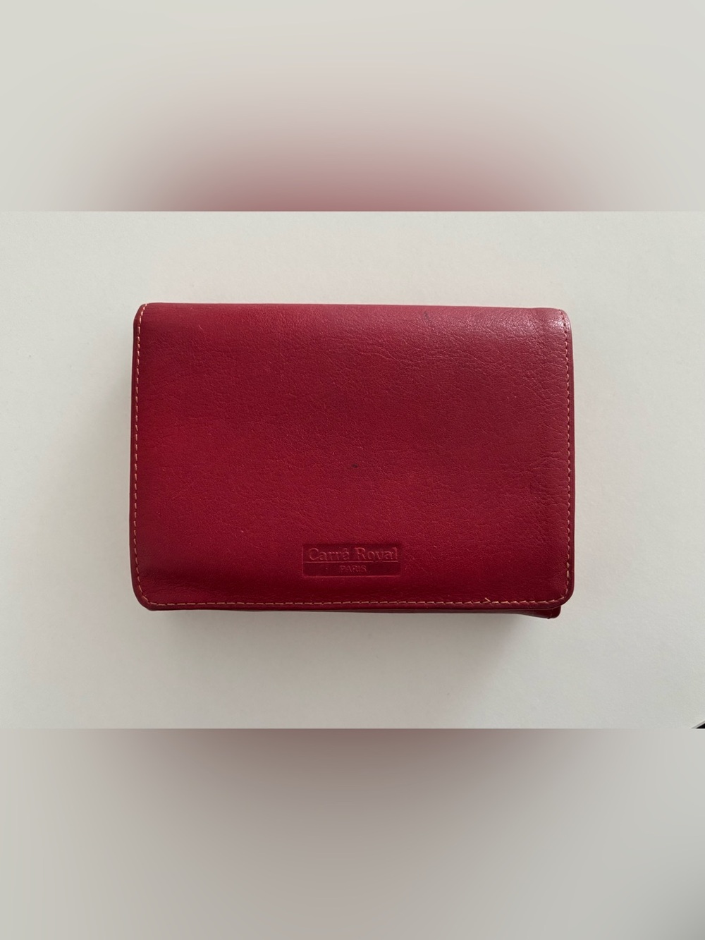 CARRE ROYAL Paris Made in France Leather Kiss-Lock Wallet